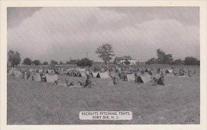 New Jersey Fort Dix Recruits Pitching Tents Dexter Press