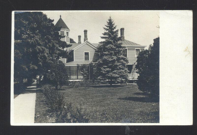 RPPC LOMBARD ILLINOIS VICTORIAN RESIDENCE HOUSE VINTAGE REAL PHOTO POSTCARD