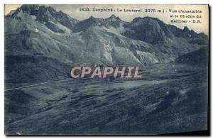 Old Postcard The Lautaret View d & # 39ensemble and the chain of Galibier