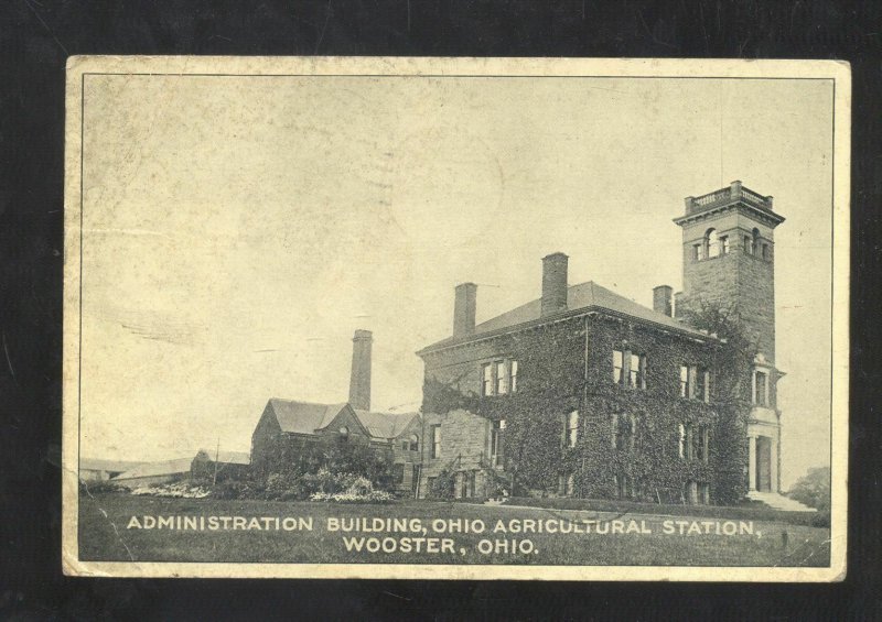 WOOSTER OHIO AGRICULTURAL STATION COLLEGE VINTAGE POSTCARD 1929