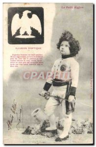 Old Postcard Fun Children Le Petit Aiglon Illusion d & # 39optique Eagle Napo...