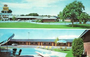 Vintage Postcard Straughn's Motel Best Western Swimming Pool Twin Falls Idaho ID