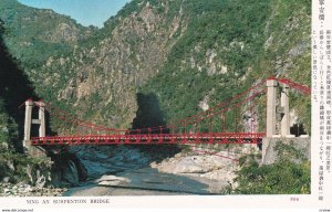 CHINA, 1940-1960s; Ning An Suspention Bridge