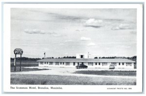 c1940's The Scotsman Motel Brandon Manitoba Canada Vintage Unposted Postcard