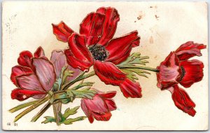 ANTIQUE POSTCARD ORNAMENTAL FLOWER & FLOWER SCENES (1910s - 1920s) Stock #K551