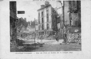 CHATEAU THIERRY FRANCE~BATAILLE de la MARNE-WORLD WAR 1~MILITARY 1918 POSTCARD