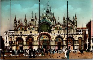 Vtg Venezia Chiesa di S. Marco Basilica Venice Italy Postcard