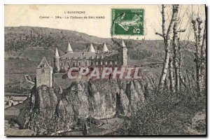 Postcard Old Cantal Auvergne Chateau of Sailhans