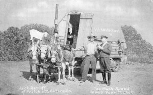 Jack Ratliff of Pritchett, Colorado Speeding Ticket c1930s Vintage Postcard