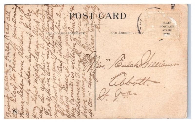 Early 1900s It Costs Me Somedings in Clarksburg, WV Dutch Boy Postcard