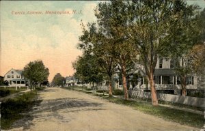 Manasquan NJ New Jersey Curtis Avenue Homes Vintage Postcard