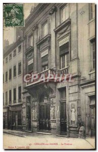 Old Postcard The Theater Chalon sur Saone