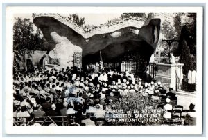 San Antonio Texas TX RPPC Photo Postcard Lourdes of the Southwest c1940's