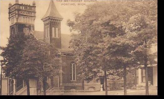 Michigan Pontiac Methodist Church Albertype