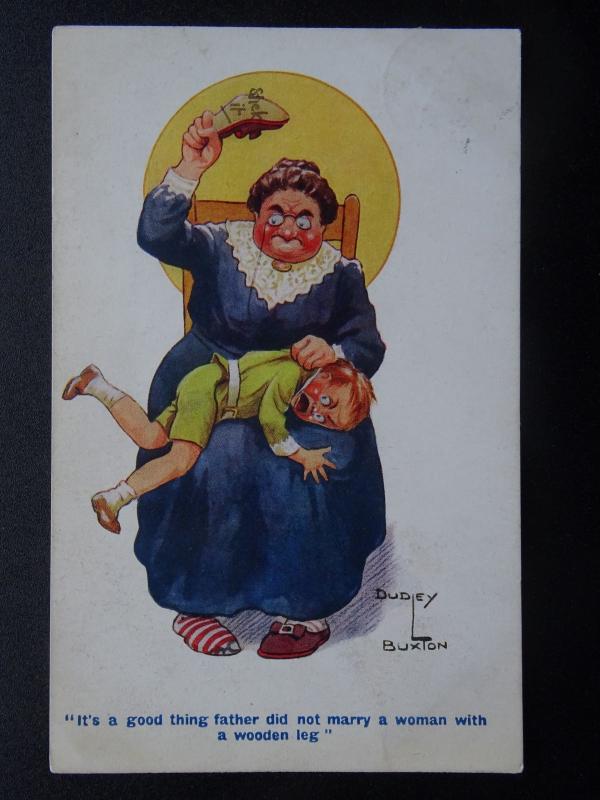 Comic Humour SMACK BOTTOM THEME Artist Dudley Buxton c1914 Postcard