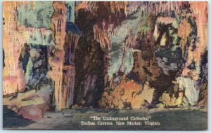 Postcard - The Underground Cathedral, Endless Caverns - New Market, Virginia