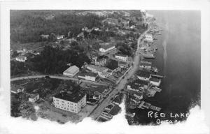 F17/ Red Lake Ontario Canada RPPC Postcard c1940s Birdseye View