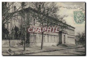 Old Postcard Riom Courthouse