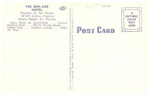Florida  Miami  Beach  Bon-Aire Motel