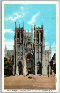 Vtg Washington DC Washington Cathedral West Facade 1920s View Postcard