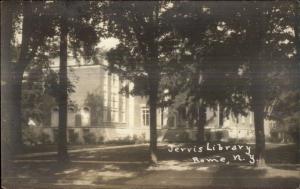 Rome NY Jervis Library c1920s Real Photo Postcard