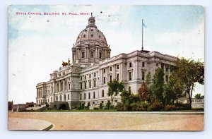 State Capitol Building Micah Applied  St Paul Minnesota MN 1914 DB Postcard Q4