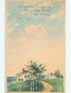 Divided-Back PATRIOTIC SCENE Great Postcard AB0283