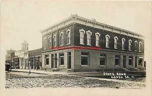 IA, Ogden, Iowa, RPPC, Business Area, State Bank Building, 1918 PM,Carroll No 11