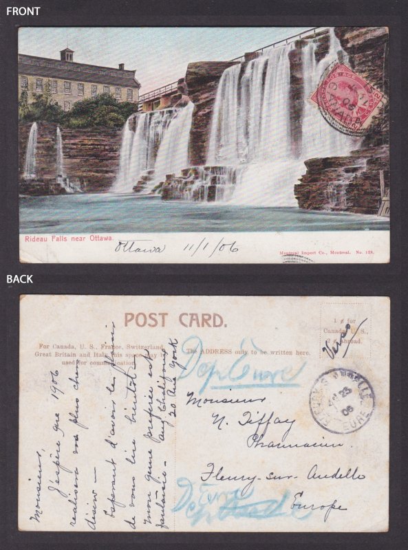 Postcard, CANADA, Ottawa, Rideau Falls