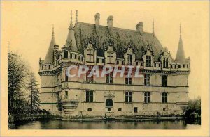 'Old Postcard Chateau d''Azay le Rideau West Facade Le Vivier'