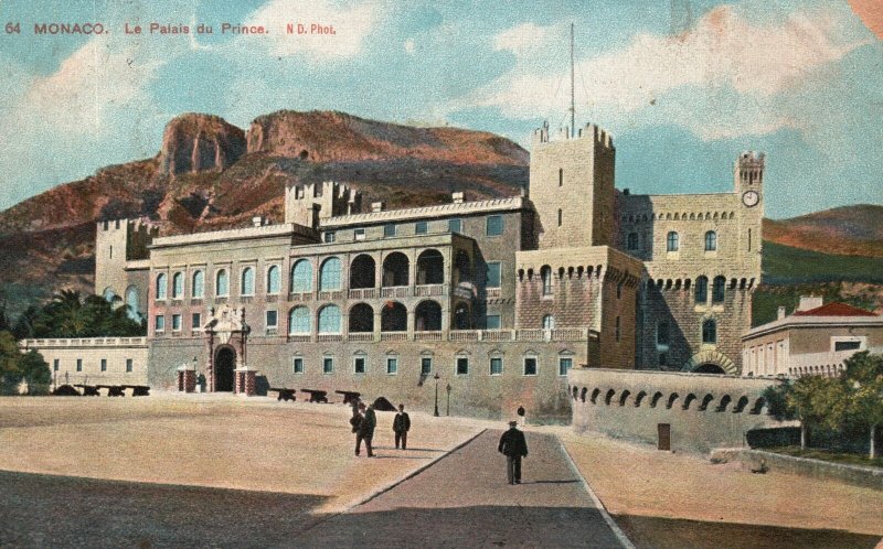 Vintage Postcard 1909 Le Palais du Prince Monaco France FR