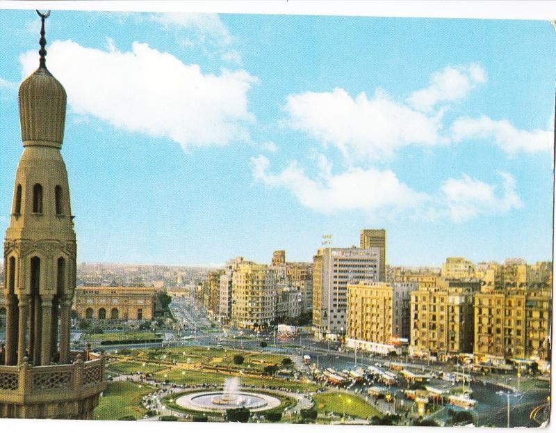 Egypt, Cairo, El-Tahrir Square, used Postcard