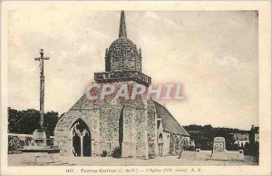 Old Postcard Perros Guirec C N Church