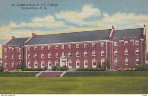 GREENSBORO, North Carolina, 30-40s: Holland Hall, A. & T. College