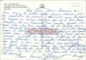 Postcard Modern Mandelieu General view of the cillines Mandelieu in the botto...