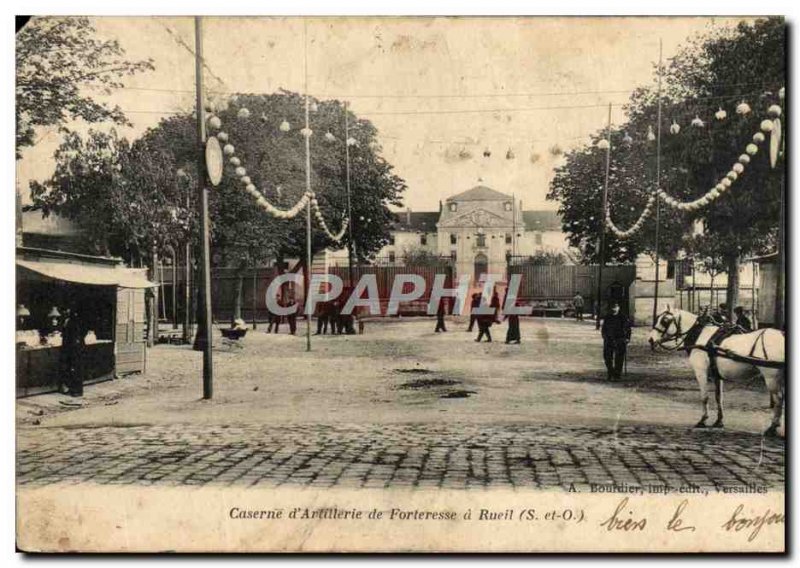 Postcard Old Barracks d & # 39Artillerie Fortress has Rueil Army