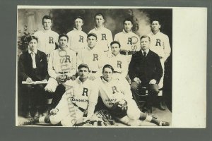 Randolph MINNESOTA RP 1909 BASEBALL TEAM Studio Shot COACHES nr Northfield