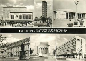 Germany Berlin DDR multi view postcard