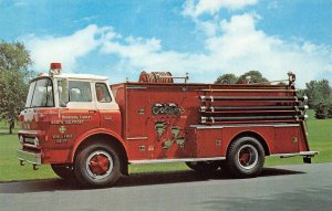 Harrison County Fire Department Engine Truck Gulfport, MS ca 1960s Postcard