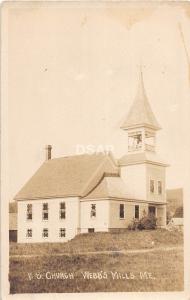 A4/ Webb's Mills Maine Me RPPC Real Photo Postcard 1914 F.B. Church