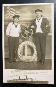 Mint Germany Real Picture Postcard RPPC Steamers Sailors