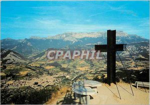 Postcard Modern Die Drome General view The viewpoint and the cross of Justin