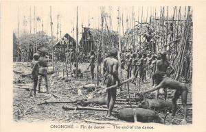 B86521 ononghe the end of the dance types folklore  papua new guinea oceania