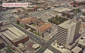 Arizona Tucson Showing Downtown Office Buildings Surrounding The County Court...