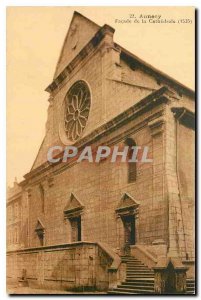 CARTE Postale Old Annecy Facade of the cathedral