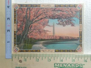 Postcard Folder Washington Monument, Souvenir Folder of Washington, D. C.