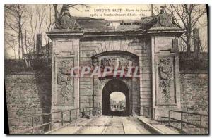 Old Postcard Longwy Haut Porte de France after the bombing of August 1914 Mil...