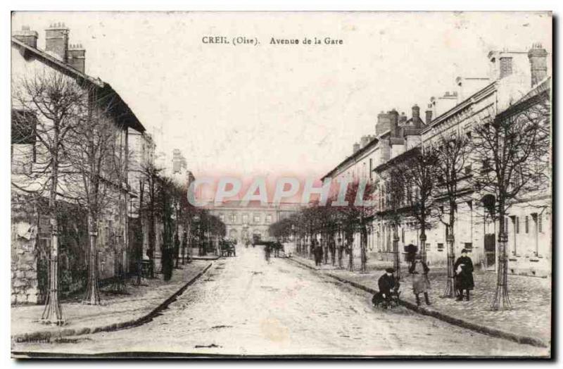 Old Postcard Creil Avenue Station