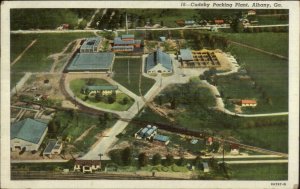 Albany GA Cudahy Packing Plant Linen Postcard