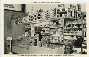 SC - Columbia. Eckerd's Drug Store, Cigar Counter
